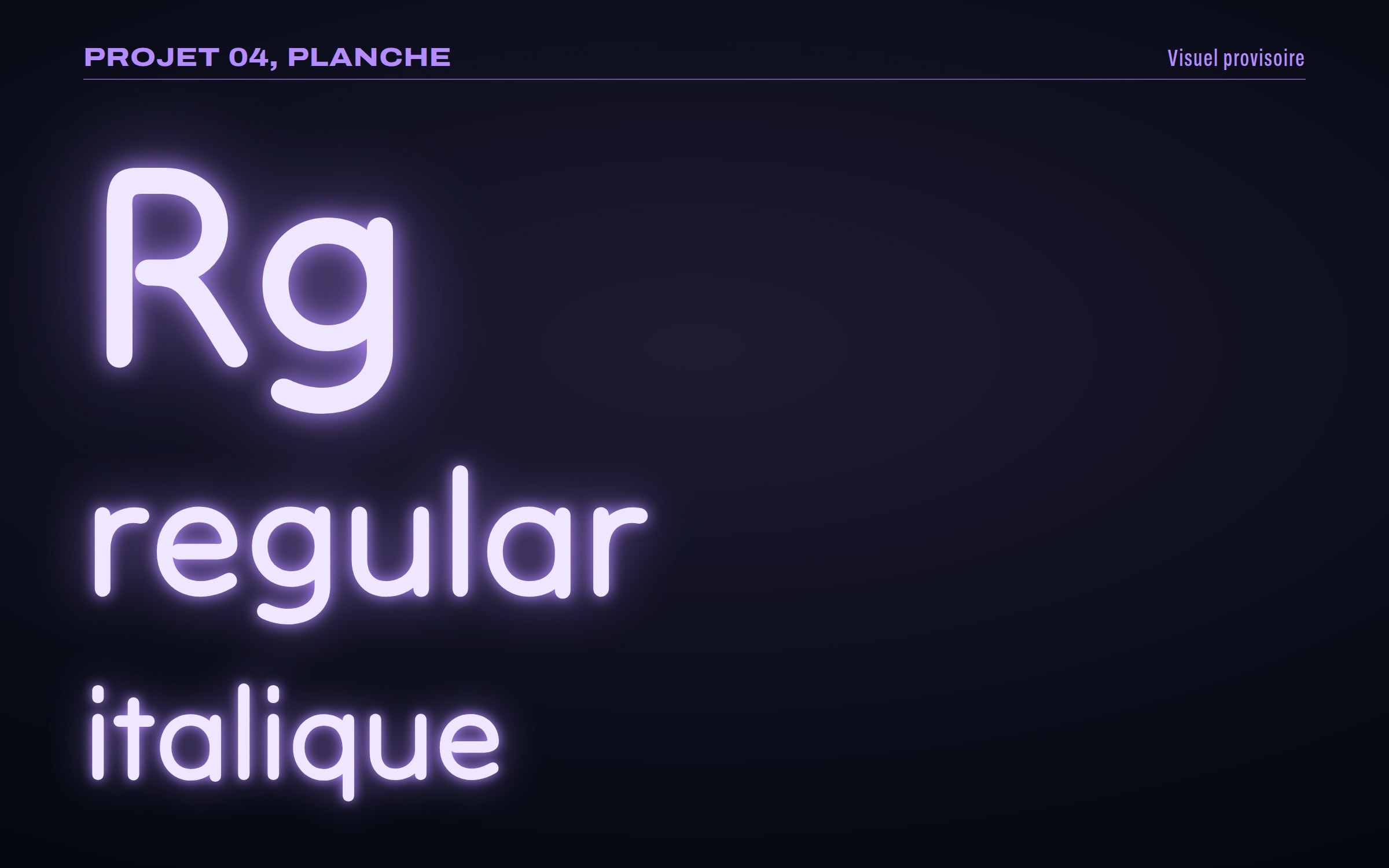 Projet 04, planche