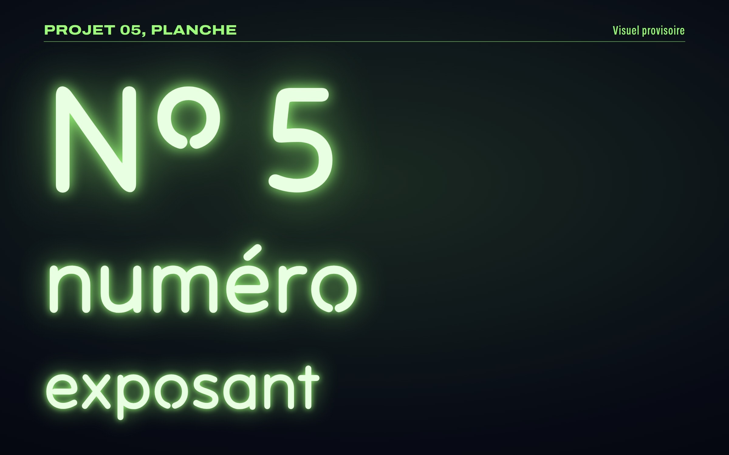 Projet 05, planche